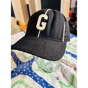 Vintage Homestead Grays 100% Wool Roman Early White Tag Fitted Hat 7 3/8